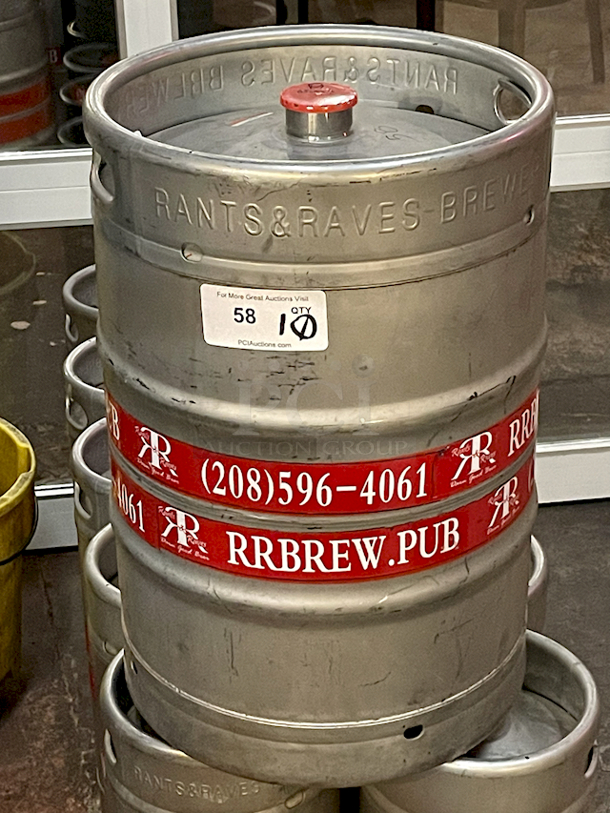 HUGE LOT!! 15.5 Gallon (1/2 Barrel) Commercial Kegs With Drop-In D System Sankey Valve. 10x Your Bid - Image 2 of 2