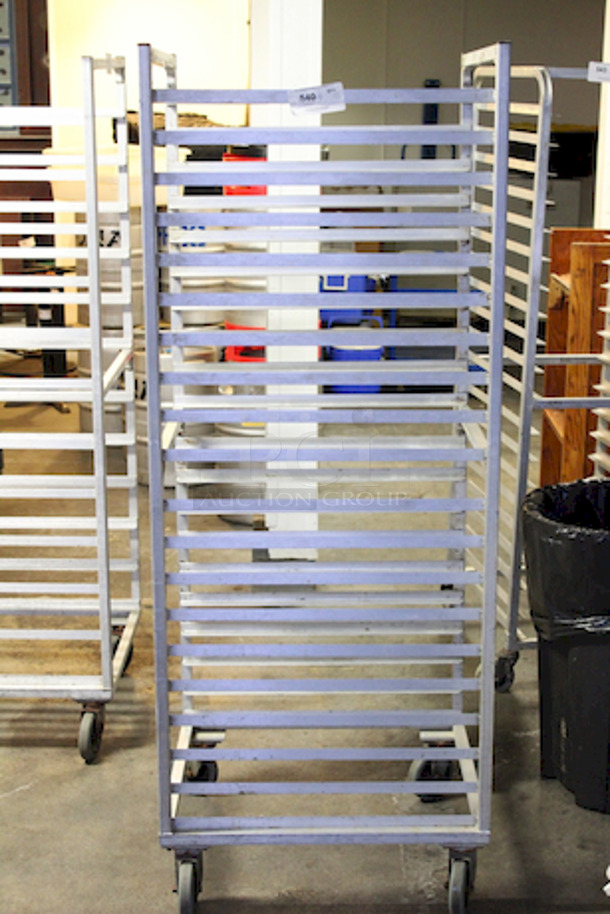 Stainless Steel Bun / Sheet Pan Rack On Commercial Casters. 
 - Image 2 of 4