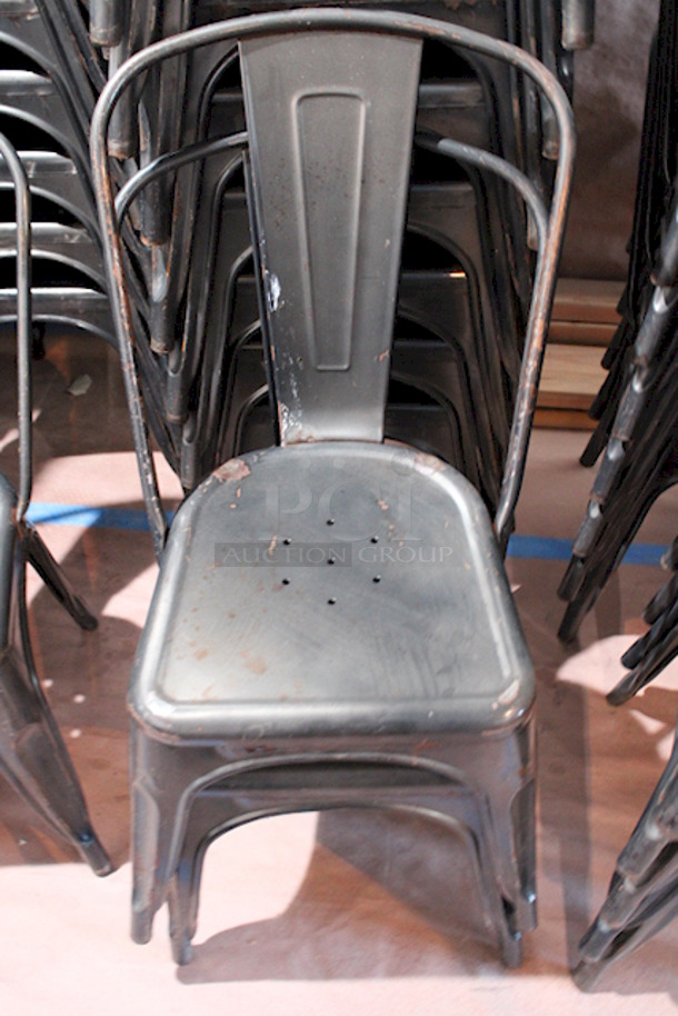 FDW Restaurant Dining Chairs, Indoor/Outdoor, Metal, 18 Inch Seat Height. 4x Your Bid - Image 5 of 6