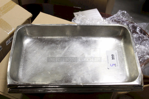 SWEET! 2-1/2" Deep Full Size Hotel Pans, Stainless Steel. 20-3/4x12-3/4x2-1/2. 5x your Bid 