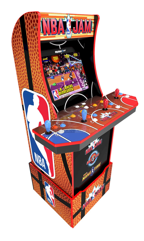 Arcade 1UP, NBA Jam Arcade w/ Riser and Light Up Marquee