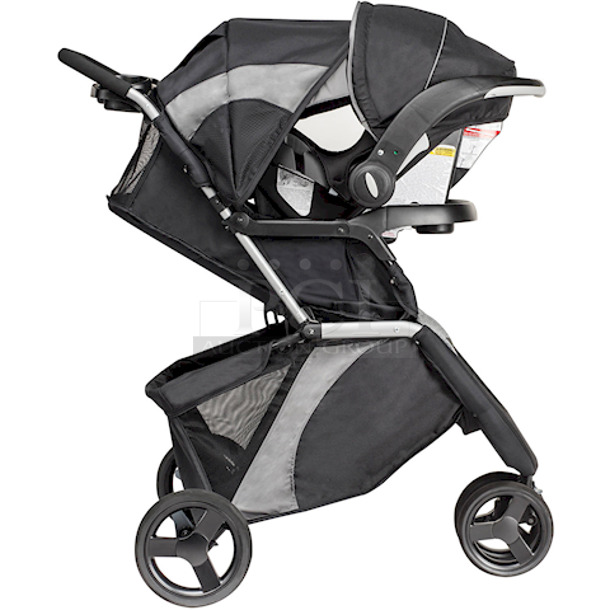 BRAND NEW!! Evenflo Advanced SensorSafe Epic 3 in 1 Travel System With Embrace DLX Infant Car Seat. - Image 9 of 10
