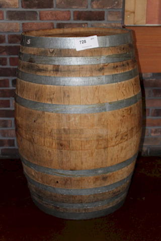 AWESOME! Wood Barrel. 
28x38