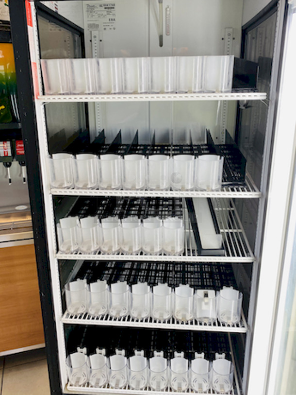 BEAUTIFUL! True GEM 26 Beverage Merchandiser. Works Perfect. 

Dimensions & Utilities
Shelves: 2511⁄16 in. L x 231⁄4 in. D
Overall: 30 in. W x 301⁄2 in. D x 785⁄8 in. H
5.4 A, 1⁄3 HP
115 V/60 Hz/1 ph, 9-ft. cord with a NEMA 5-15P plug - Image 2 of 9