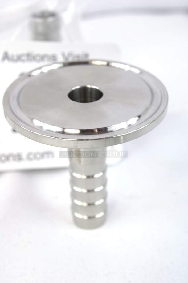NEW-NEVER USED Dernord 1.5" Tri Clamp To 1/2" Barbed Hose  Adapter - Sanitary Hose Barb Pipe Fitting. 3x Your Bid - Image 4 of 4