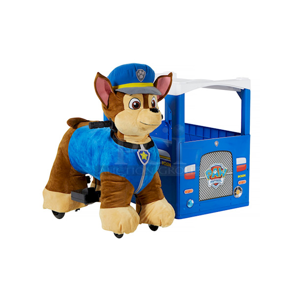 LIMITED EDITION! Paw Patrol 6 Volt Plush Chase Ride-on by Dynacraft with Pup House Included! 28.50 x 14.50 x 26.00 - Image 2 of 9