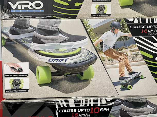 DON’T LET THIS FLY BY!! (4) Viro 10mph Turn Style Electric Drift Boards W/ Wireless Controller – Drift Up to 360 Degrees. 4x Your Bid - Image 3 of 5