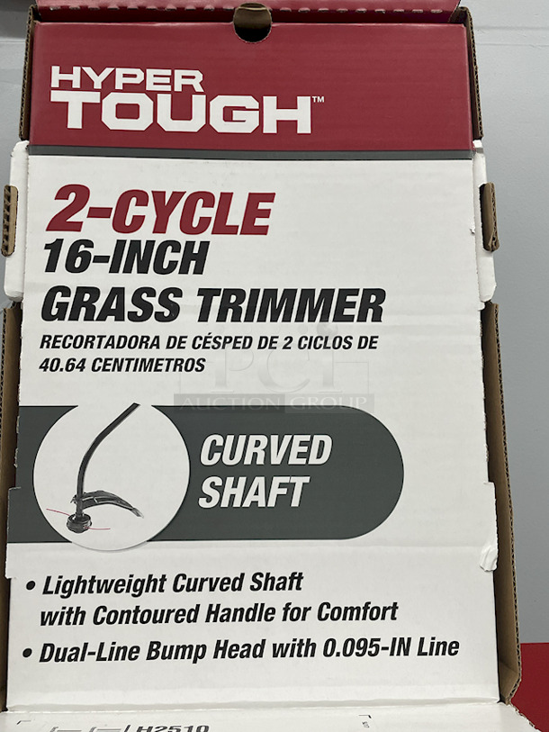 OUTSTANDING Hyper Tough H2510 2-Cycle 25cc 16-Inch Grass Trimmer, Curved Shaft. - Image 3 of 3