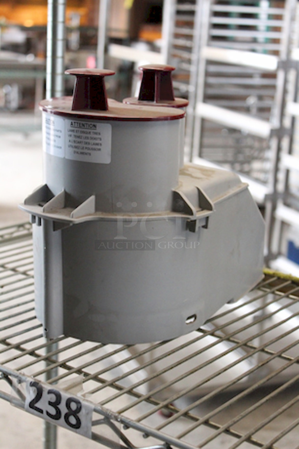 CROWN JEWEL!! Robot Coupe R2 DICE Combination Food Processor with 3 Qt. Gray Bowl, Continuous Feed 2 Blades & 2 Discs - 2 hp, 8-11/16x17x20-3/4, 120v - Image 10 of 11