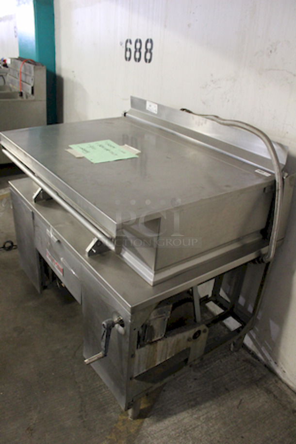 Groen Tilt Skillet / Braising Pan. Believed to be 40gallons, Natural Gas. - Image 4 of 5