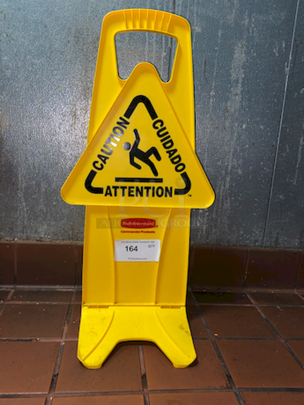 Rubbermaid Caution / Wet Floor Sign.  - Image 1 of 1