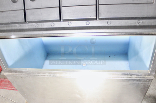 NICE! Manitowoc QY1805W3 1800lbs Ice Machine, Water Cooled & Follett SG1350S Bin. 

In Working Order but, Missing The Pump and Water Carton.

48x31x69-1/2 - Image 6 of 8