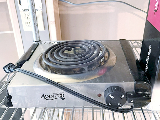 NEW & SLIGHTLY USED!! Avantco EB100 Single Burner Countertop Ranges - 120V. 2x Your Bid - Image 2 of 3