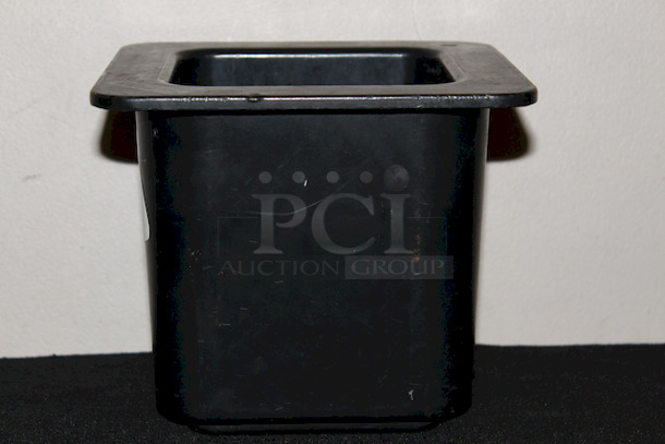 Carlisle CM110403 Coldmaster 1/6 Size Food Pan - 6"D, Black - Image 2 of 5