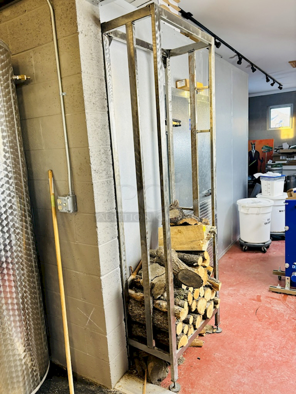 PIZZA! Stainless Steel Wood Holder For Wood Fired Pizza Oven - Image 6 of 7