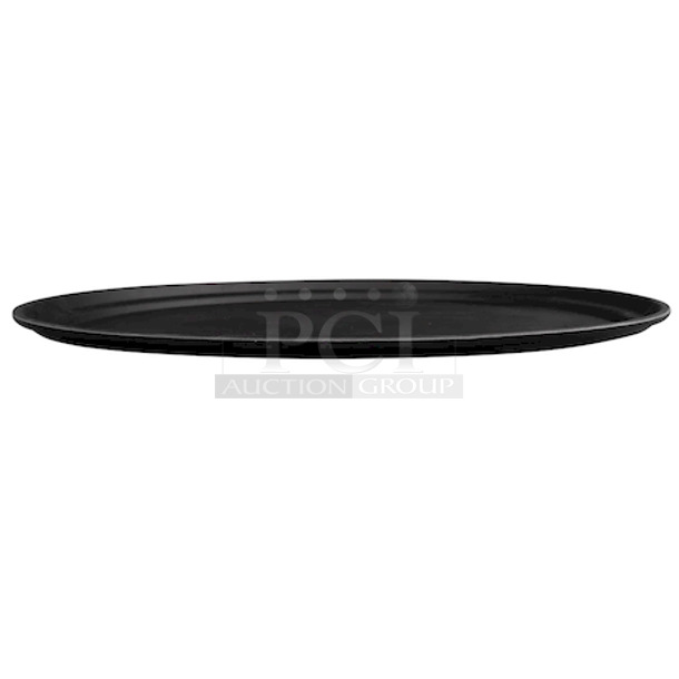 NICE! Oval Serving Tray - 22x27" Black Satin.

Items have normal wear and tear. - Image 2 of 4