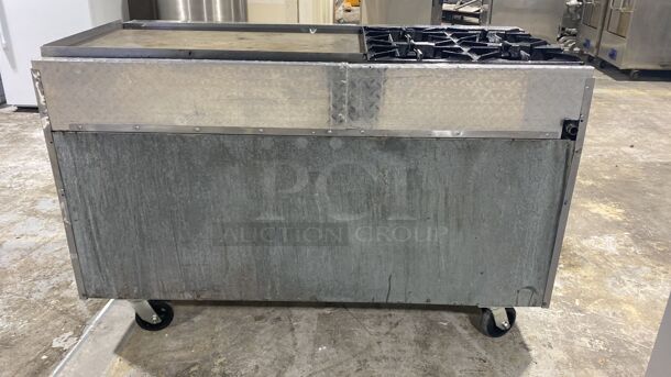 4-Burner Range w/ 36" Manual Griddle & Double Oven 60"

 - Image 3 of 5