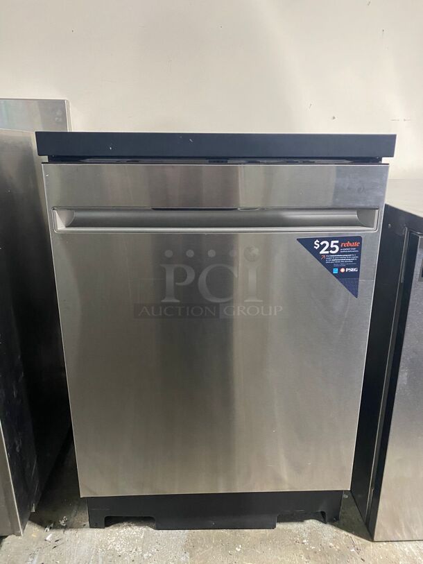 Brand New GE - 24" Portable Dishwasher - Stainless Steel:  - Image 1 of 4