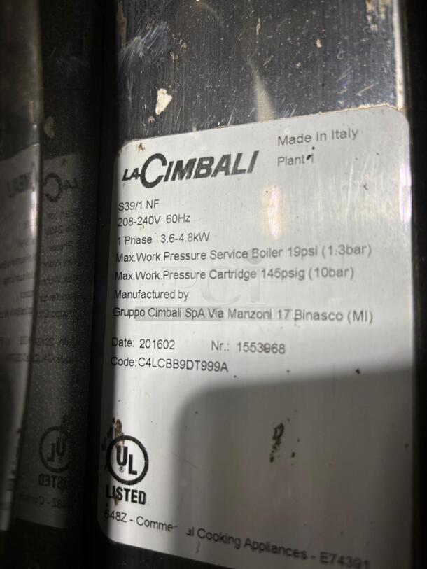 La Cimbali S39 Barsystem Espresso Machine - Image 4 of 4