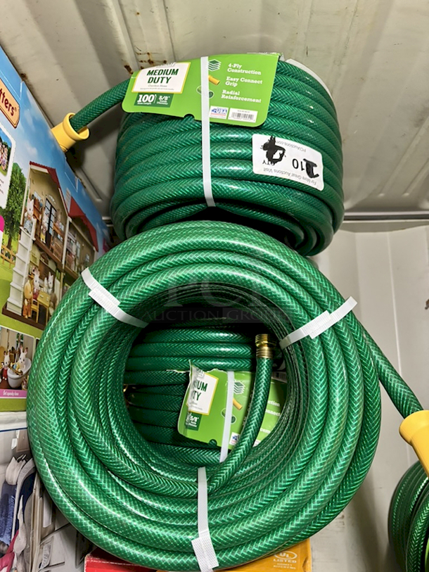 Expert Gardener 100ft Medium Duty Hoses. 4x Your Bid - Image 1 of 1