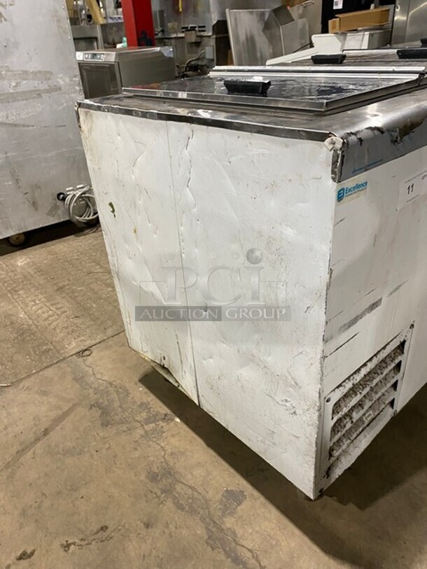 NICE! Late Model 2021 Excellence Ice Cream Dipping Cabinet Freezer! MODEL HFF-12 SN:2108109242 115V 1PH! Working When Removed! On Casters! - Image 2 of 6