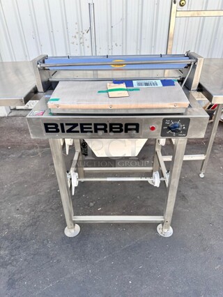 New! Bizerba Heat Seal SM1 Double 18" Roll Film Floor Wrapping Machine with Splash Guard 115V Tested and Working