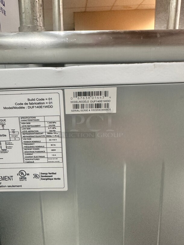 Late Model Danby DUF140E1WDD 13.8 cu ft Upright Freezer 115v Tested and Working - Image 10 of 10