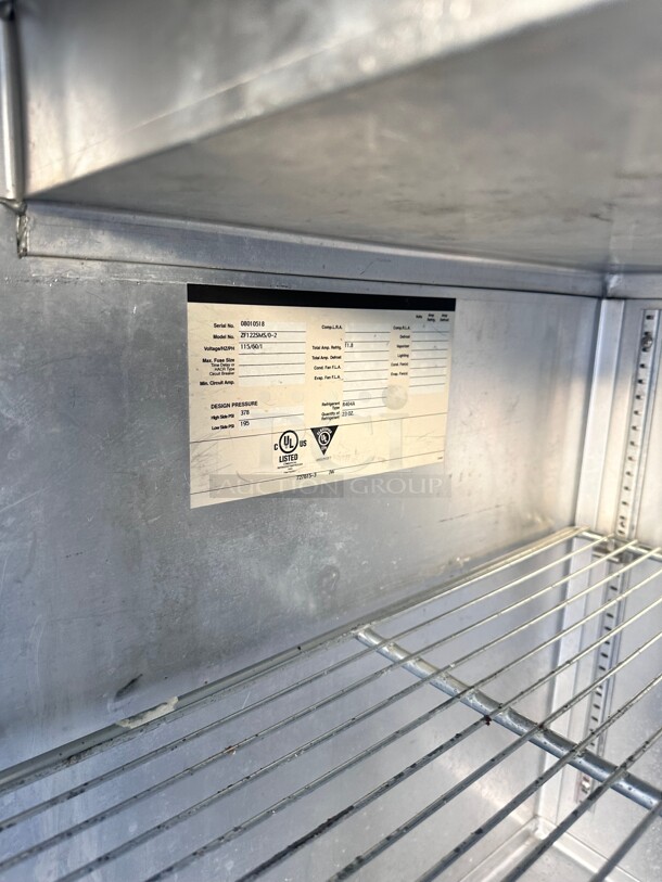 Nor-Lake ZF122SMS/0-2 54" Ice Cream Topping Cabinet, w/ 16 Openings 115 Volt Working - Image 8 of 9