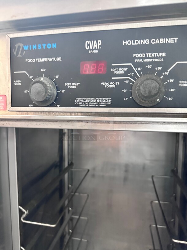 Late Model! Winston HOV5-14UV CVAP 22cf Electric Holding Cabinet Full Size w/ Fan Electric Control. Adjustable Universal Rack Supports 220 Volt 1 Phase Tested and Working! - Image 7 of 8