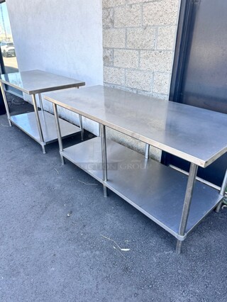 Nice GSW USA WT-P3072 Premium All Stainless Steel 30 x 72 Work Table