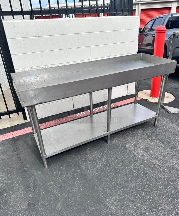 Commercial 72 Inch Stainless Steel Work Table  - Image 2 of 6