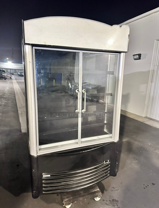 Clean AHT GD XLS Two Glass Swing  Door Merchandiser 115 Volt  - Image 2 of 8