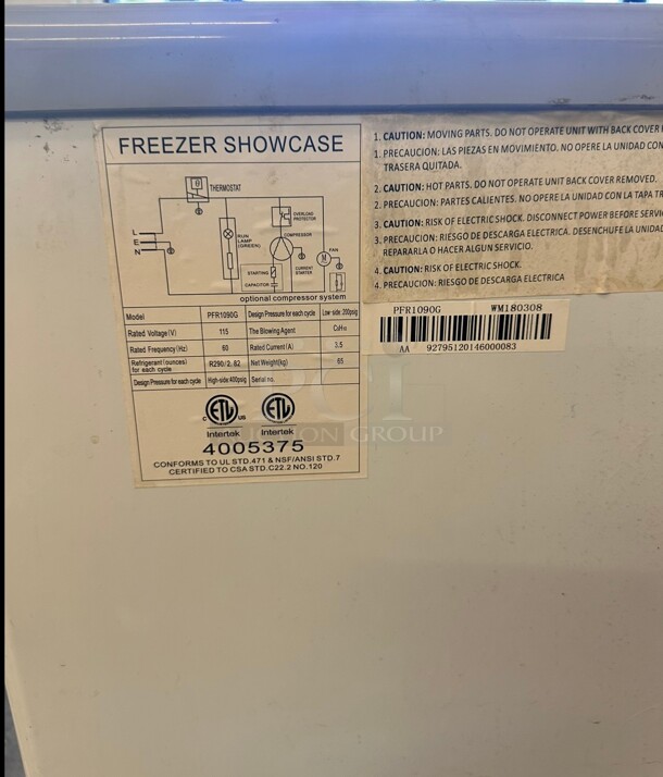 Late Model Levella 10.9 ft³ Curved Glass Door Freezer/refrigerator Display 115 Volt Working - Image 2 of 7