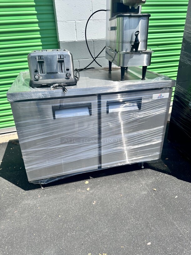 One Year Old Cooler Depot UCC-48R-HC 48 inch Undercounter Refrigerator 115 Volt  - Image 2 of 7