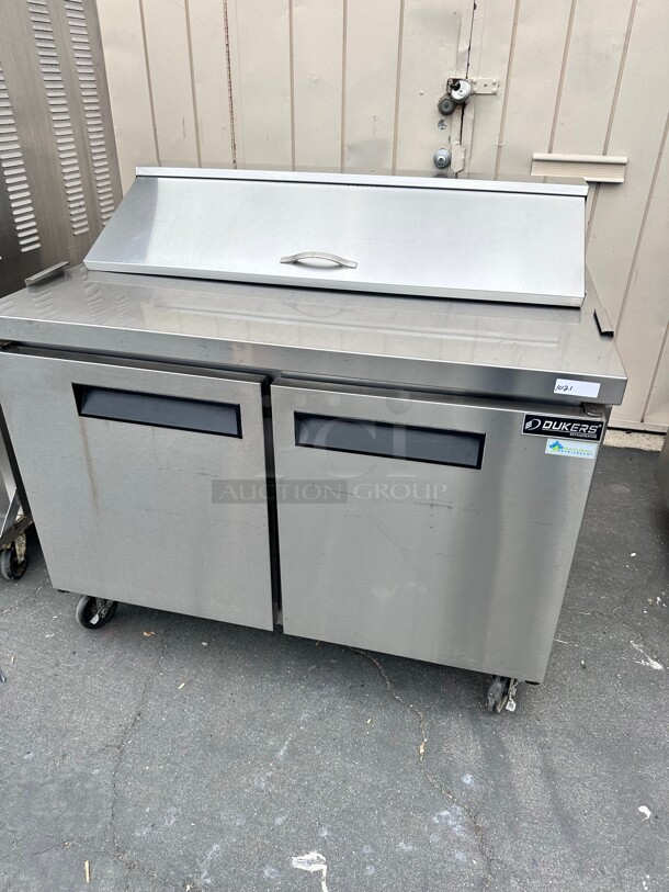 Dukers DSP48 48 inch Commercial Food Prep Table 115 Volt Working - Image 2 of 11