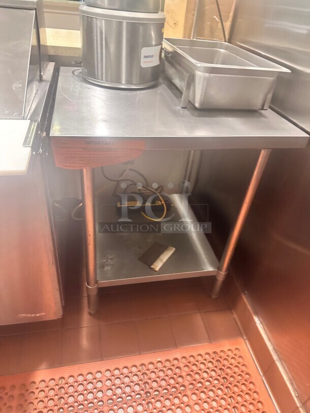 New Stainless Steel Work Table 30x30x35 - Image 3 of 7