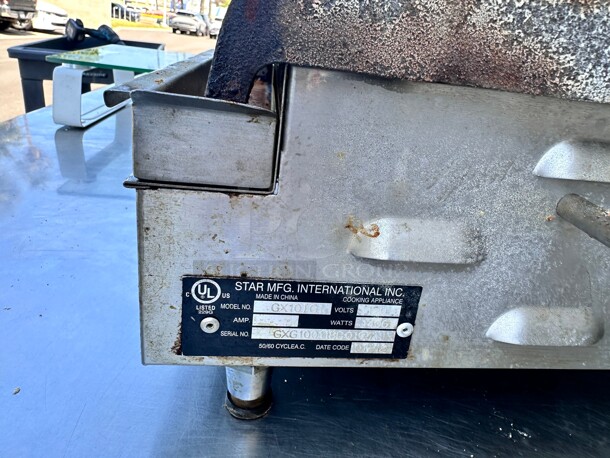 Need Cleaning Grill Express GX10IG Sandwich Grill – 10 Inch Wide – Grooved Platens – 120V, 1PH Working - Image 6 of 6