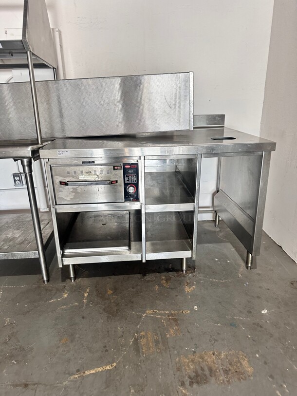 Commercial Stainless Steel Table with  Warmer Drawer 115 Volt
50x36x24 - Image 3 of 8