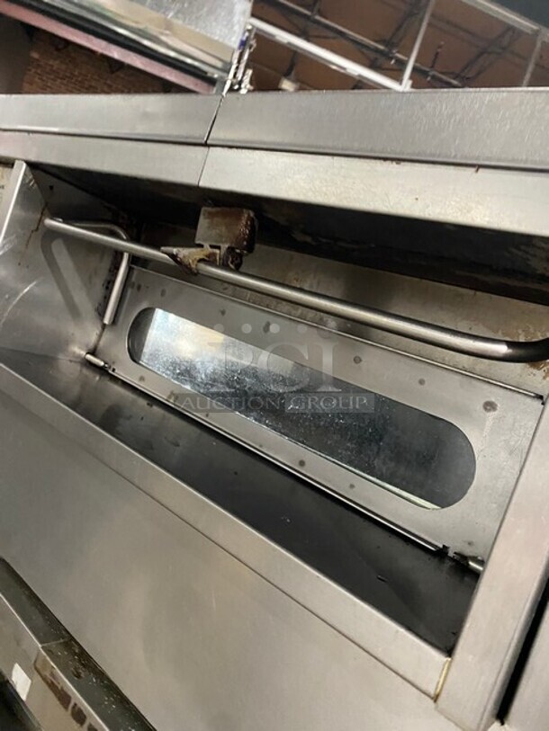 WOW! Middleby Marshall Triple Deck Stainless Steel Commercial Natural Gas Powered Conveyor Pizza Oven on Commercial Casters! 3x Your Bid MODEL PS555 SN:29731660 208-240 V 1PH - Image 7 of 12