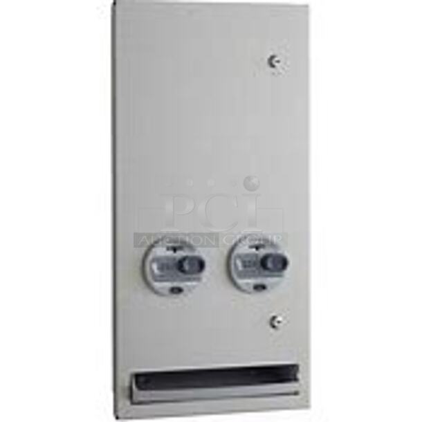 One NEW Bobrick Recessed Stainless Steel Tampon Vendor. #B-37063-25. $642.94 - Image 1 of 1