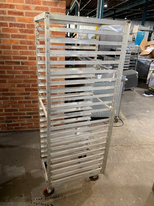 Metal Pan Transport Rack! On Casters! - Image 2 of 5