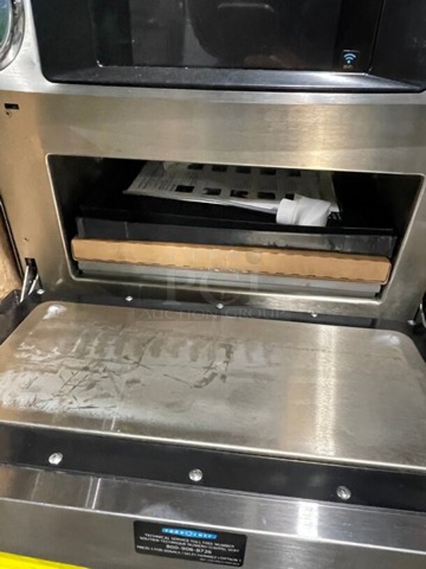 NEW! NEVER USED! ON THE CRATE! LATE MODEL! 2021 Turbo Chef Commercial Countertop Rapid Cook Oven! Model: ENCORE2 SN: ENC3TD81213 208/240V 60HZ 1 Phase - Image 4 of 8