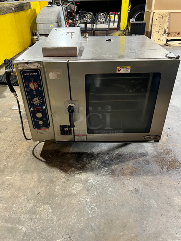 Alto Shaam Natural Gas Powered Combi Oven! With View Through Door! All Stainless Steel! On Legs! Model: 714ESGS SN: 7144892017