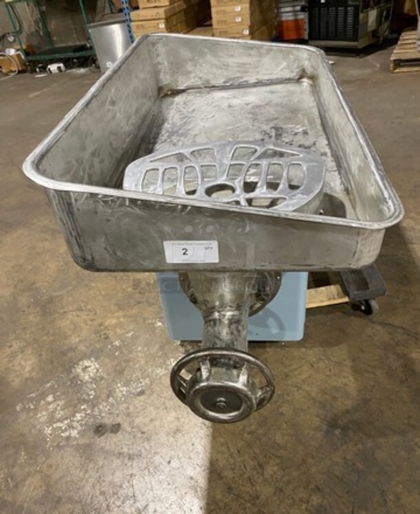 WoW! Hobart Commercial Countertop Heavy Duty Meat Grinder! All Stainless Steel! Model: 4046 SN: 1366555 220V 60HZ 3 Phase! Working When Removed! - Image 1 of 9