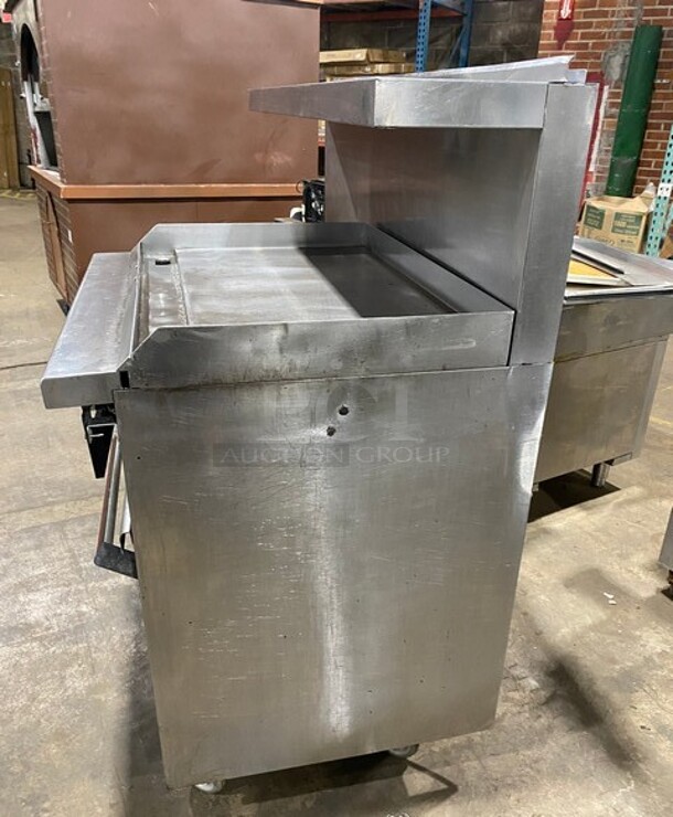 Garland Stainless Steel Commercial Gas Powered 4 Burner Range w/ Right Side 36 Inch Flat Top Griddle! With Cheese Melter! 2 Full Size Ovens! On Casters! - Image 3 of 12