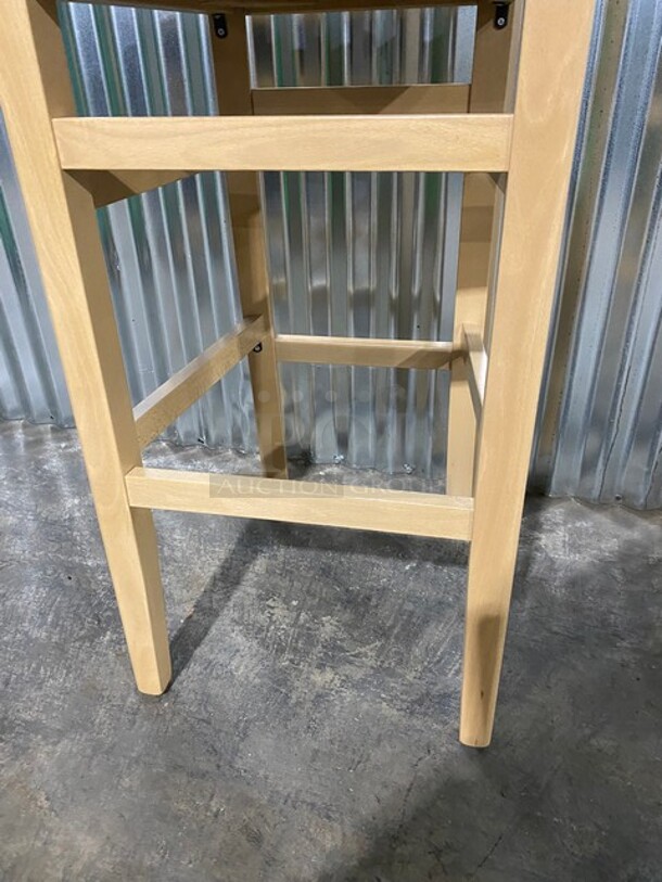 NICE! BRAND NEW! Beechwood Bar Stool!  In Natural! 2x Your Bid! - Image 6 of 7