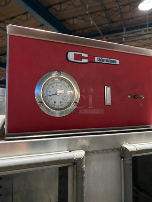 Carter Hoffman Commercial 2 Door Heated Banquet Cart! With Metal Racks! All Stainless Steel! On Casters! Model: BB-1300 SN: 18204380200102831K29 120V 60HZ 1 Phase - Image 7 of 9