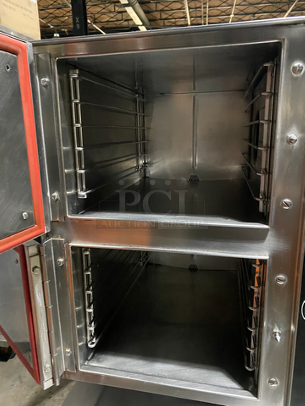 Groen Commercial Natural Gas Powered Dual Cabinet Steamer! All Stainless Steel! On Legs! Model: HY-6SG SN: 46830 - Image 5 of 12