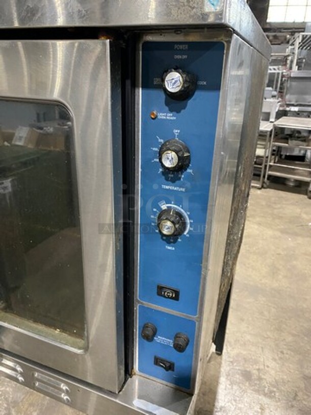 Duke Commercial Electric Powered Convection Oven! With View Through Doors! Metal Oven Racks! All Stainless Steel! On Legs! - Image 6 of 7