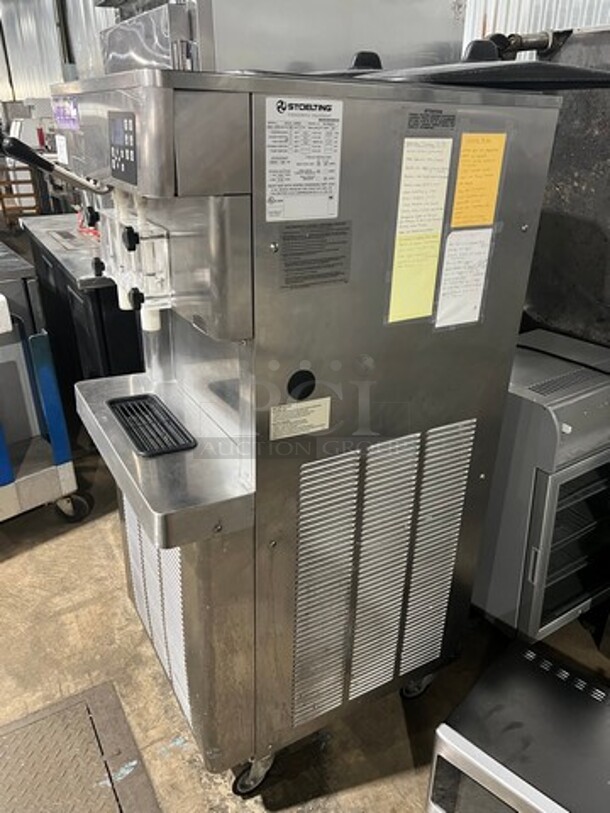 NICE! Stoelting Commercial 2 Flavor Soft Serve Ice Cream/ Frozen Yogurt Machine! All Stainless Steel! On Casters! Model: O231309I2 SN: 3610806H 208/240V 60HZ 3 Phase - Image 5 of 8